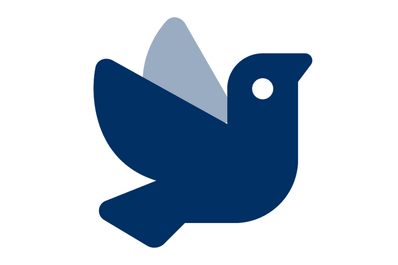 Blauen Vogel mit wei&szlig;em Auge.